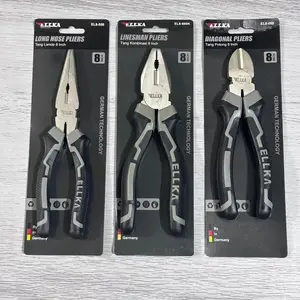 Set Tang ELLKA 3 Pcs 8/6 Inch Kombinasi Lancip Potong