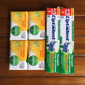 Paket Hemat Sabun Mandi Dettol 4pcs Dan Odol Ciptaden 3pcs Untuk Kesehatan Gigi dan Tubuh