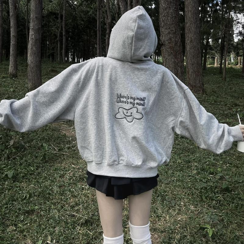 Áo Khoác Hoodie Zip Chống Nắng Mùa Hè Mon Studio THÊU NỔI 3D NGÔI SAO, Vải Nỉ Ép Dành Riêng Cho Hè Nắng Nóng, Form Boxy Unisex Nam Nữ Đều Mặc Được, Có Túi Trong