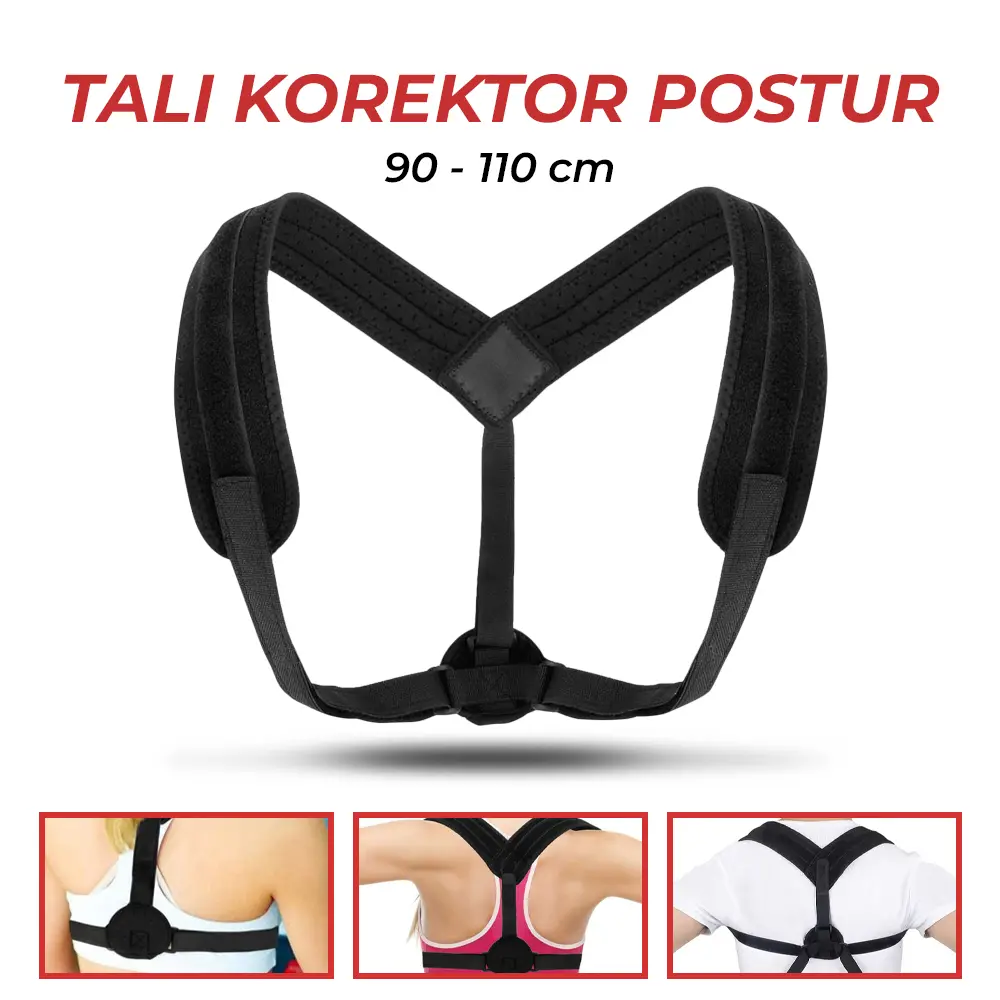 Tali Korektor Postur Punggung Body Harness Support Belt 90-110cm L - 10223
