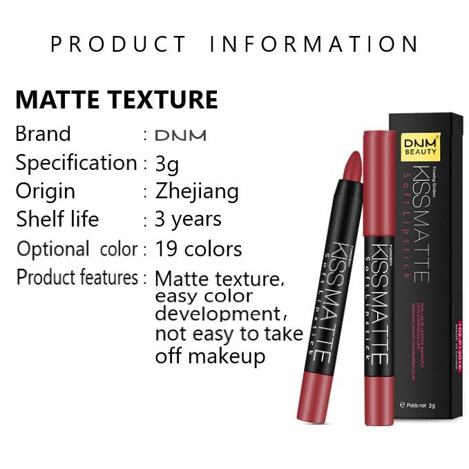 DNM 531 LIPSTICK MATTE KISSMATTE SOFT LIPSTICK 8