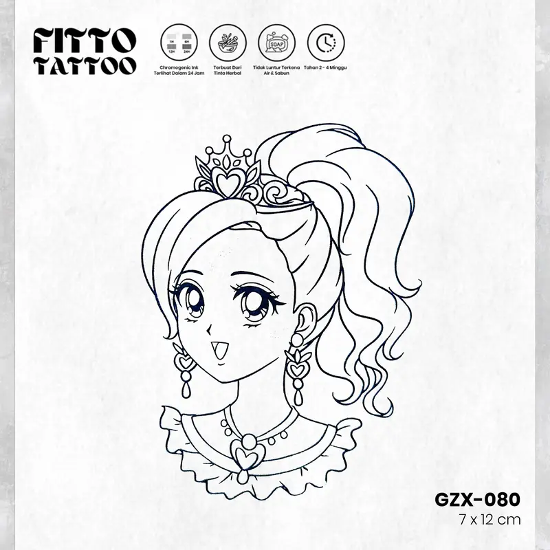 tato temporer premium tatto kecil semi permanen tattoo fruit ink aesthetic planet Temporary 6