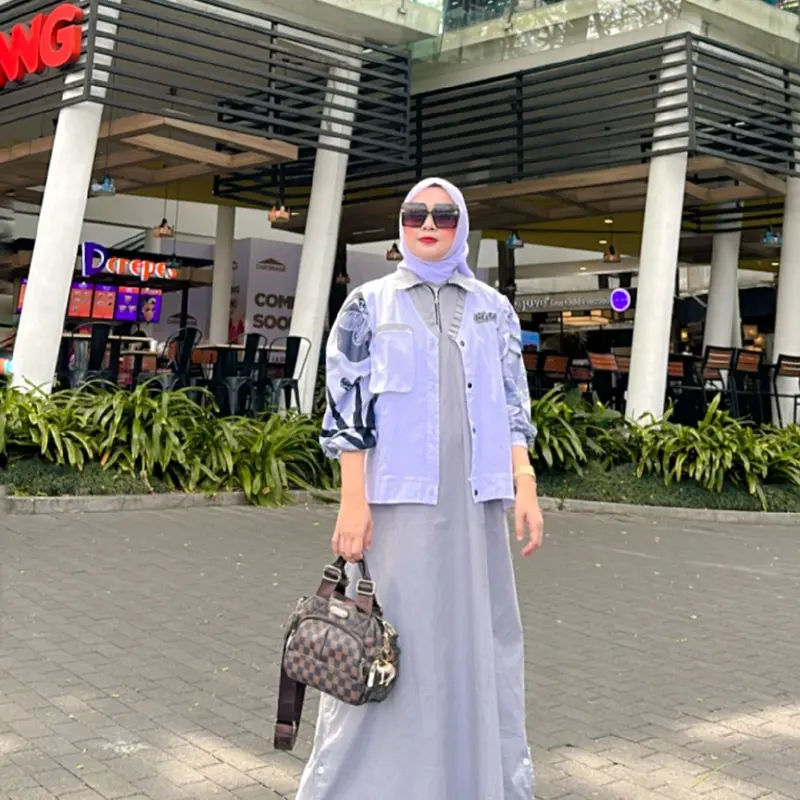 Set Jaket Agiez Millenium by Calistha - Baju Muslim Wanita - Katun Panjang 8