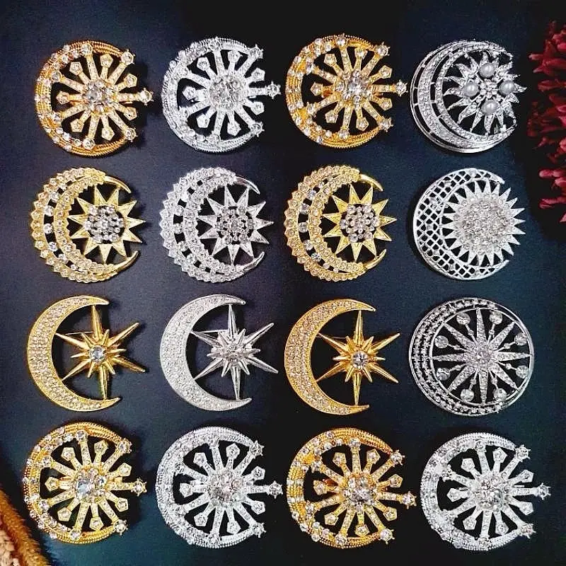 Bros Tanjak Melayu / Bros Bulan Bintang / Bros Tanjak / Bros Butang/Kancing Rantai Baju Melayu