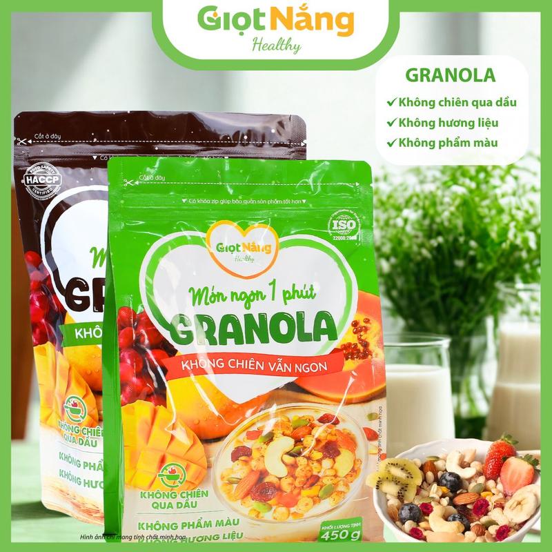 Granola Mới Ngon Và Lành Với Viên Yến Mạch Gạo Lứt Trái Cây Mới Từ Giọt Nắng 
