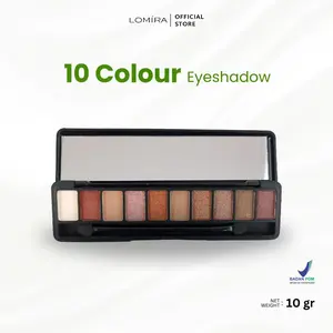 Lomira 10 Colors Eyeshadow 10 Gr Kombinasi Warna Eyeshadow Make Up Pallete BPOM LOM-10-COLORS Kosmetik Wajah Lasting
