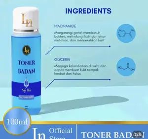 LN Toner Badan ORI Dosting Super Premium 100ml dengan Niacinamide & Glycerin untuk Kulit Lembut dan Halus