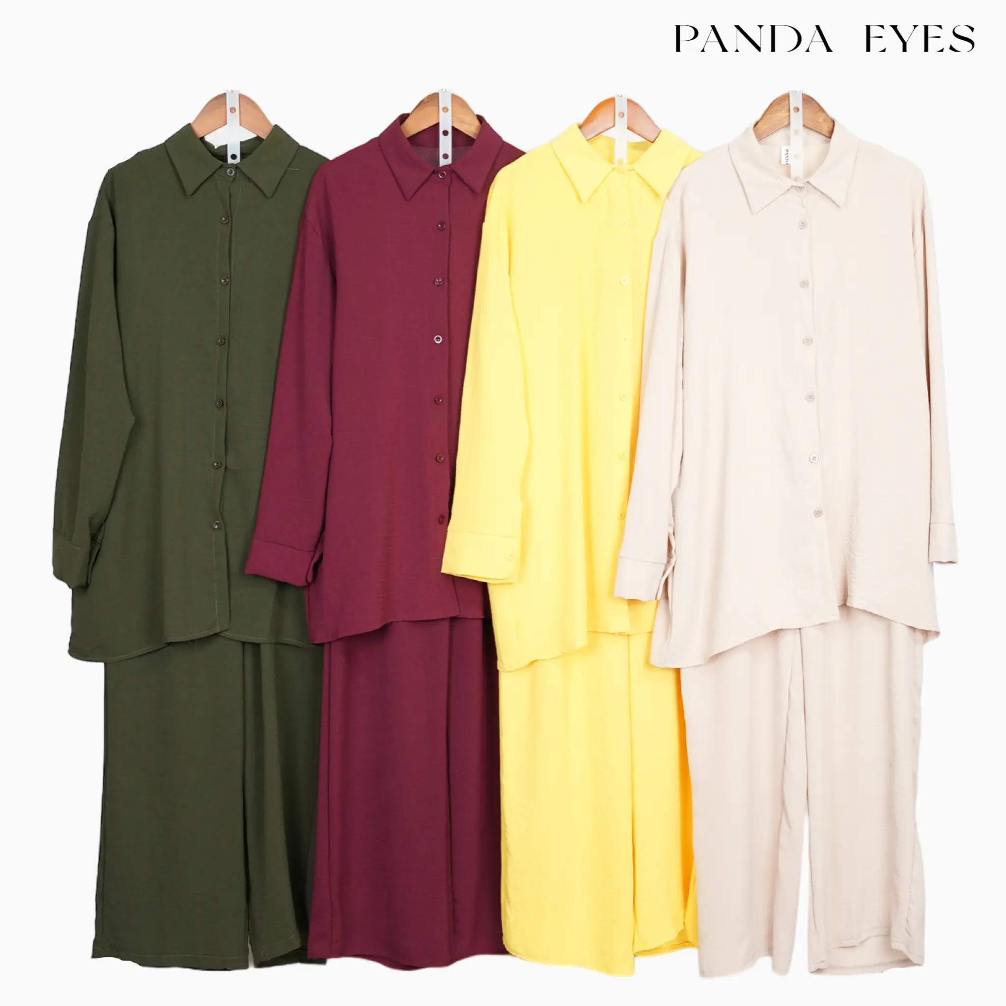 PANDAEYES SET COLLAR BLOUSE PANTS (CLO-CNJY701BLLP)