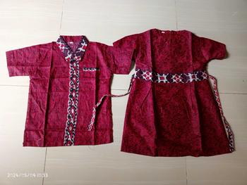 Product Review of batik couple | batik anak cewek cowok | kemeja batik anak laki-laki | dress batik anak perempuan Baju Katun from M**a 0