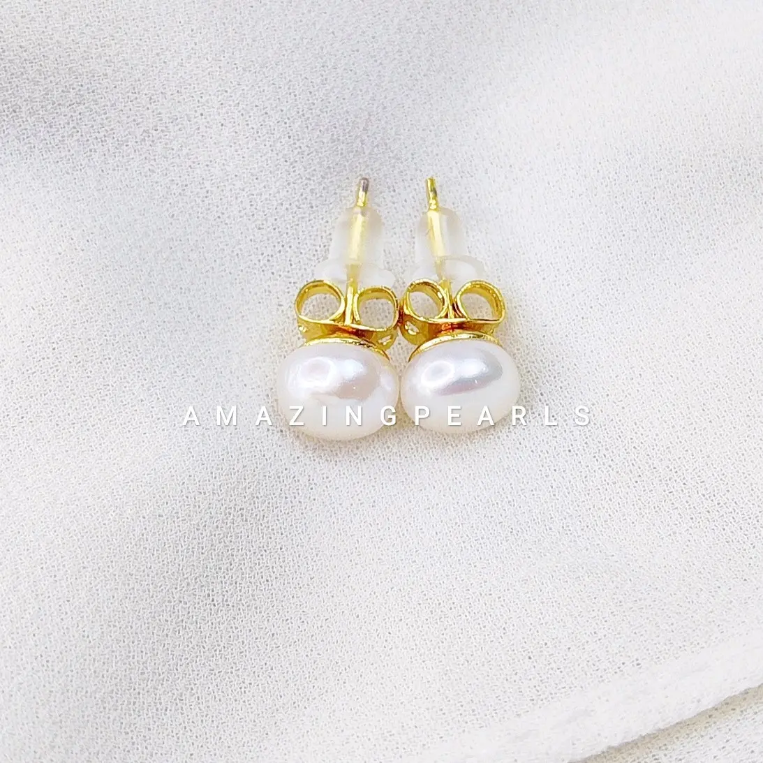 ANTING MUTIARA ASLI LOMBOK WARNA PUTIH DAPAT SERTIFIKAT