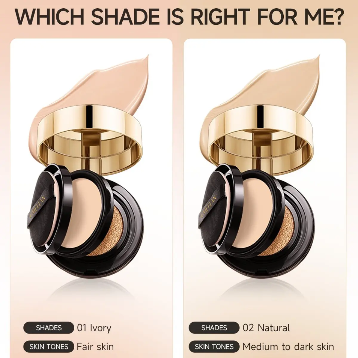 OTOI Powder Oil Control Foundation WaterProof Black Truffle ZincPCAAir Cushion Long-lasting Face Antioxidant