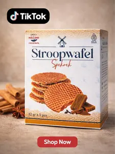 Stroopwafel Spekoek 32.5g x 5 pcs - Kue Tradisional Belanda dengan Rasa Manis dan Lembut
