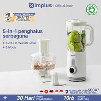 Gambar 【Tokopedia Exclusive】Simplus Blender 2 Wadah 5-In-1 Fungsi Food Grade Serbaguna Penghalus Makanan 1.25L Blender 1L Pencacah Jus Mencincang Memotong Mengupas LLJH005 - 5-in-1 dari Simplus Kab. Tangerang 3 Tokopedia