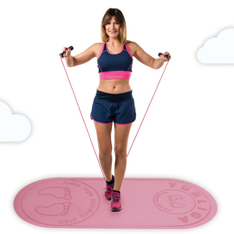Thảm Tập Yoga, Trong Nhà, Chống Trượt, 5mm, Thảm Bảo Vệ Đầu Gối Dây Nhảy Nhảy, Dày Dặn, Cách Âm, Đệm Hấp Thụ Sốc 1