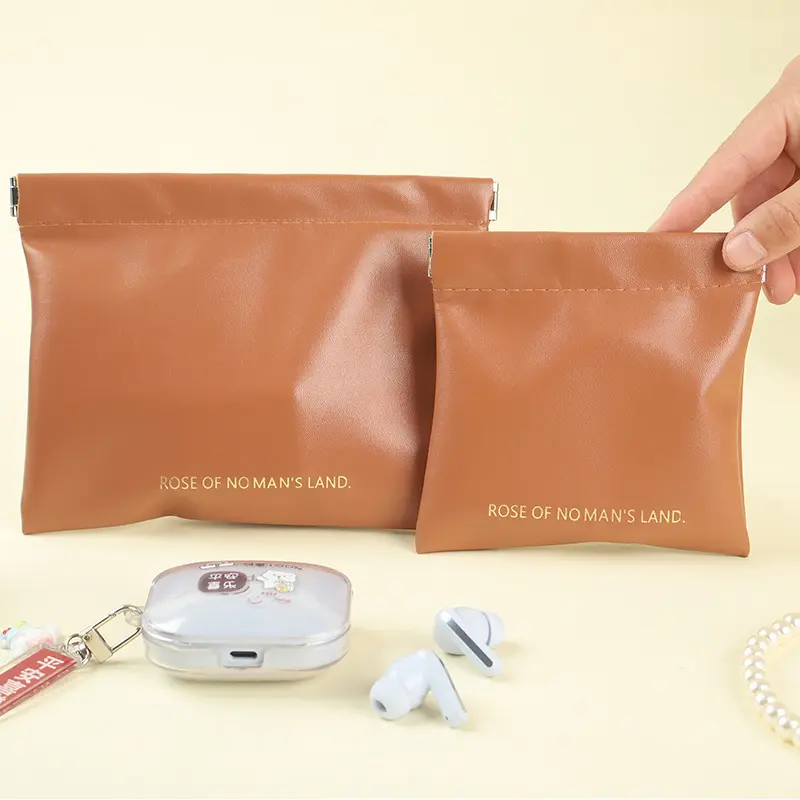 Data Cable Organizer Bag Automatic Closure Wired Headset Carry Bag Mini Portable Pouch Cosmetics Lipstick Bag Coin Purse