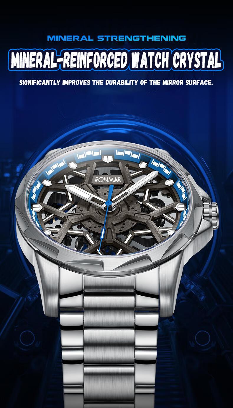 [NEW ARRIVAL] RONMAR Exclusive Mechanical World Watch – Automatic Skeleton Design