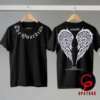 Atasan Anak Model Kerah o neck dan Garis Leher Mock Neck dengan Gambar Sayap Angel Terbaru - Fashion Anak Baju 6