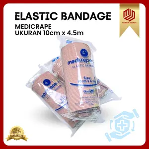 ELASTIC BANDAGE MEDICREPE 10CM X 4,5M / PERBAN ELASTIS / MEDICRAPE