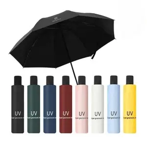 Payung Lipat Anti UV Payung Mini Tahan Panas Hujan Buka Tutup Portable Praktis Ringan Mudah Dibawa