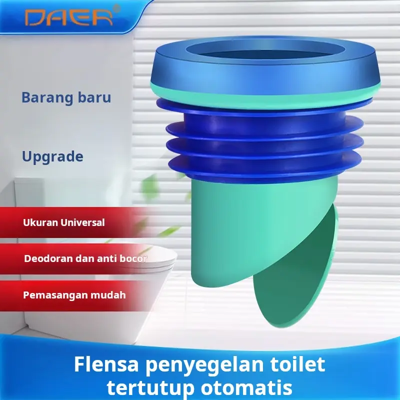 Penutup Flange Toilet Anti Bau - Universal untuk Kloset Duduk, Tebal & Tahan Lama, Cocok untuk Semua Jenis Kloset Pintar