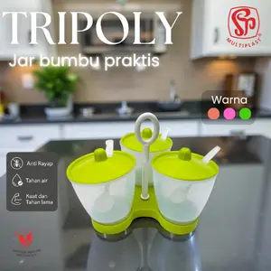 Tempat Bumbu Wadah Bumbu TRIPOLY Set MULTIPLAST