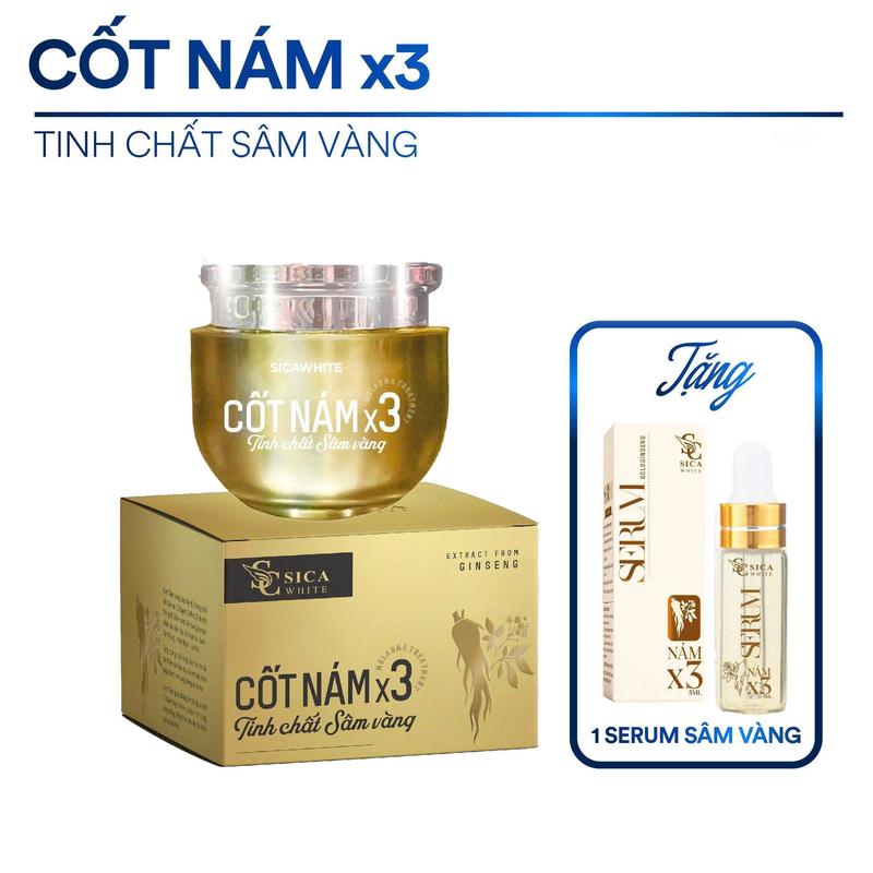 Kem Sica White, Face Cốt Nám x3  [ TẶNG 1 TINH CHẤT SÂM VÀNG 5ml ] - hổ trợ chăm sóc da, Skincare Chăm Sóc Da Nữ Kem Face Women