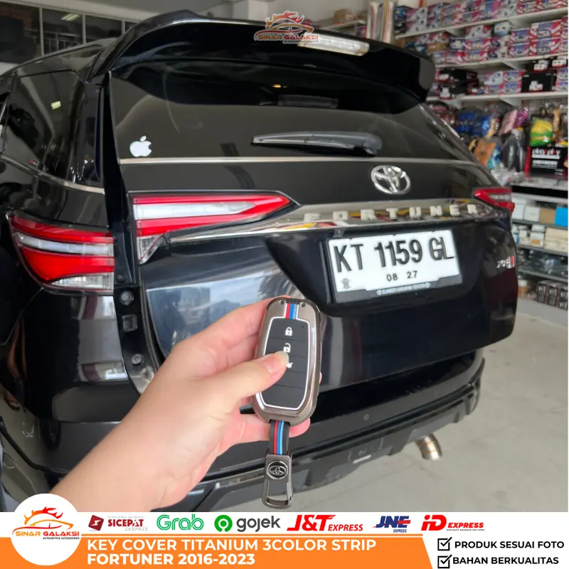 Cover Kunci Key Cover Titanium Fortuner 2016 2017 2018 2019 2020 2021 2022 2023 Car Pelindung Kunci Mobil Keyless Model Keren 2
