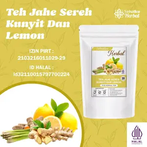 Sehatku herbal Teh Jahe, Sereh, Kunyit dan Lemon tea isi 30 tea bag Minuman Instan Serai