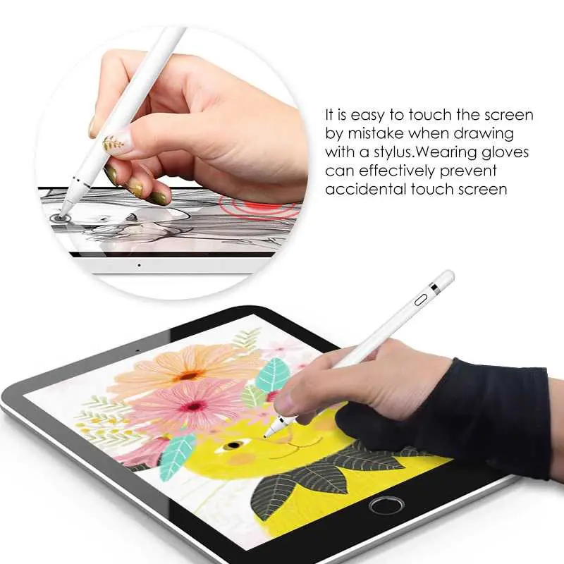 PALM REJECTION GLOVE SARUNG TANGAN STYLUS TABLET IPAD DRAWING ANTI MISTAKENLY TOUCH GLOVE