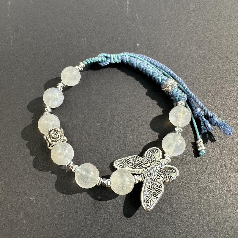 Product Introduction of Jewelry Moonstone Handmade Rope Beads Fashion  Women Girls Jewelry Medium New Chinese Ethnic Accessories 2