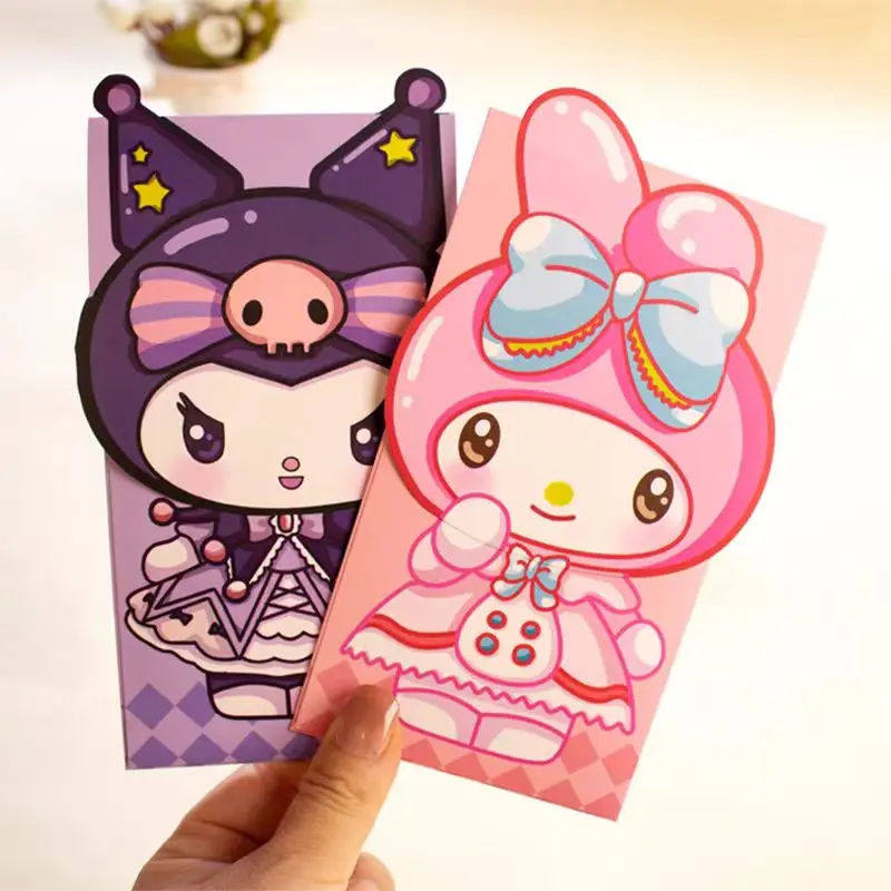 Kid's Cartoon Three-dimensional Angbao CNY New Year Lucky Red Envelope Little Prince Princess Birthday Angpao Hair Eid Kids Gift