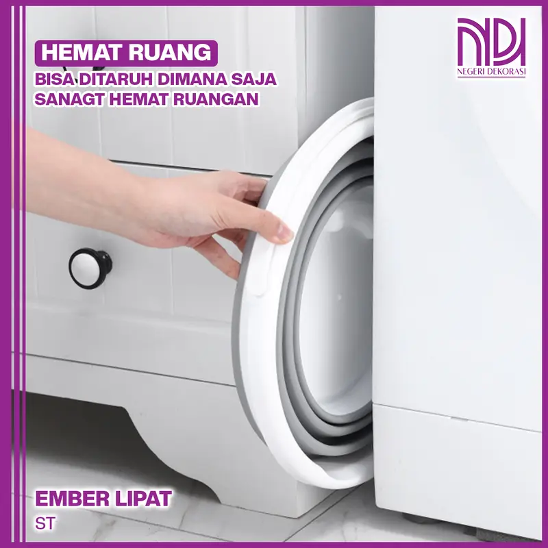 COD NEGERI DEKORASI Ember Lipat Portable 3L 5L 10L Multifungsi 2
