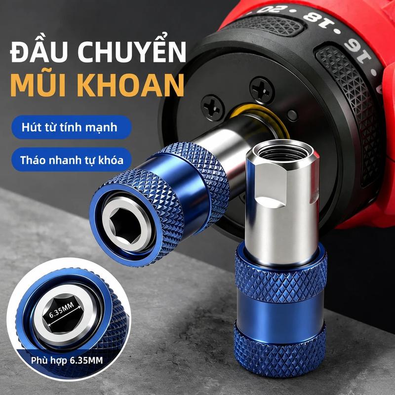 Đầu nối chuyển đổi máy siết bu lông sang đầu lục giác chắc chắn, đầu chuyển đổi…