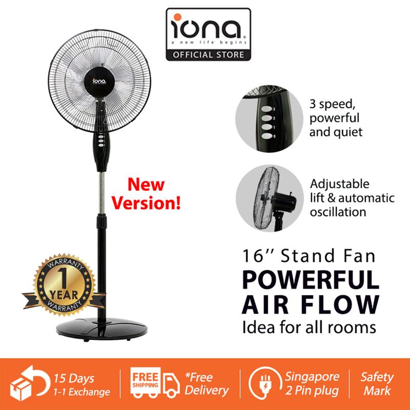 IONA 16 Inch 5 Blade Blades Stand Standing Fan | Electric Cooling Fans | - GLSF163