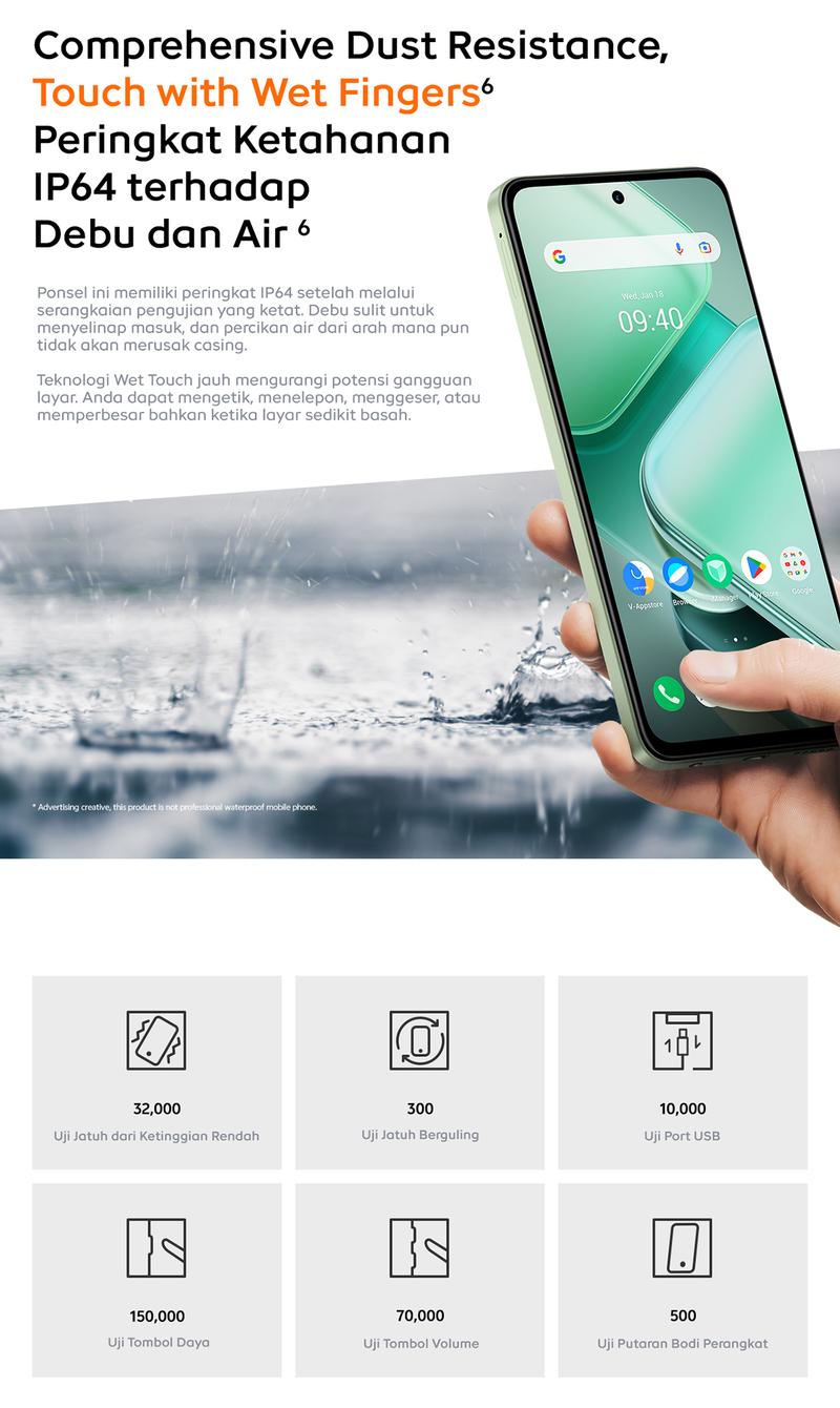 Product Introduction of vivo iQOO Z9x (12/256) Snapdragon 6 Gen 1 4nm (ANTUTU 570,456+), 6000 mAH, 1000 nits 120hz eye-care display, Dual Stereo Speaker] 9