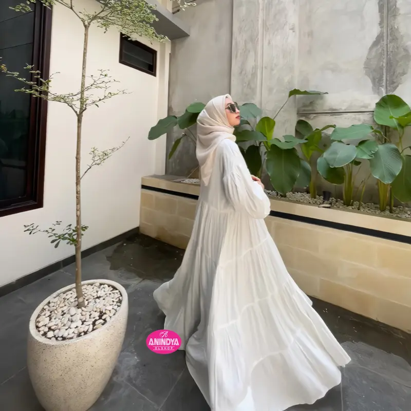 Anindya - Dress Best Seller Premium Gamis Kaftan Lebaran Wanita 2