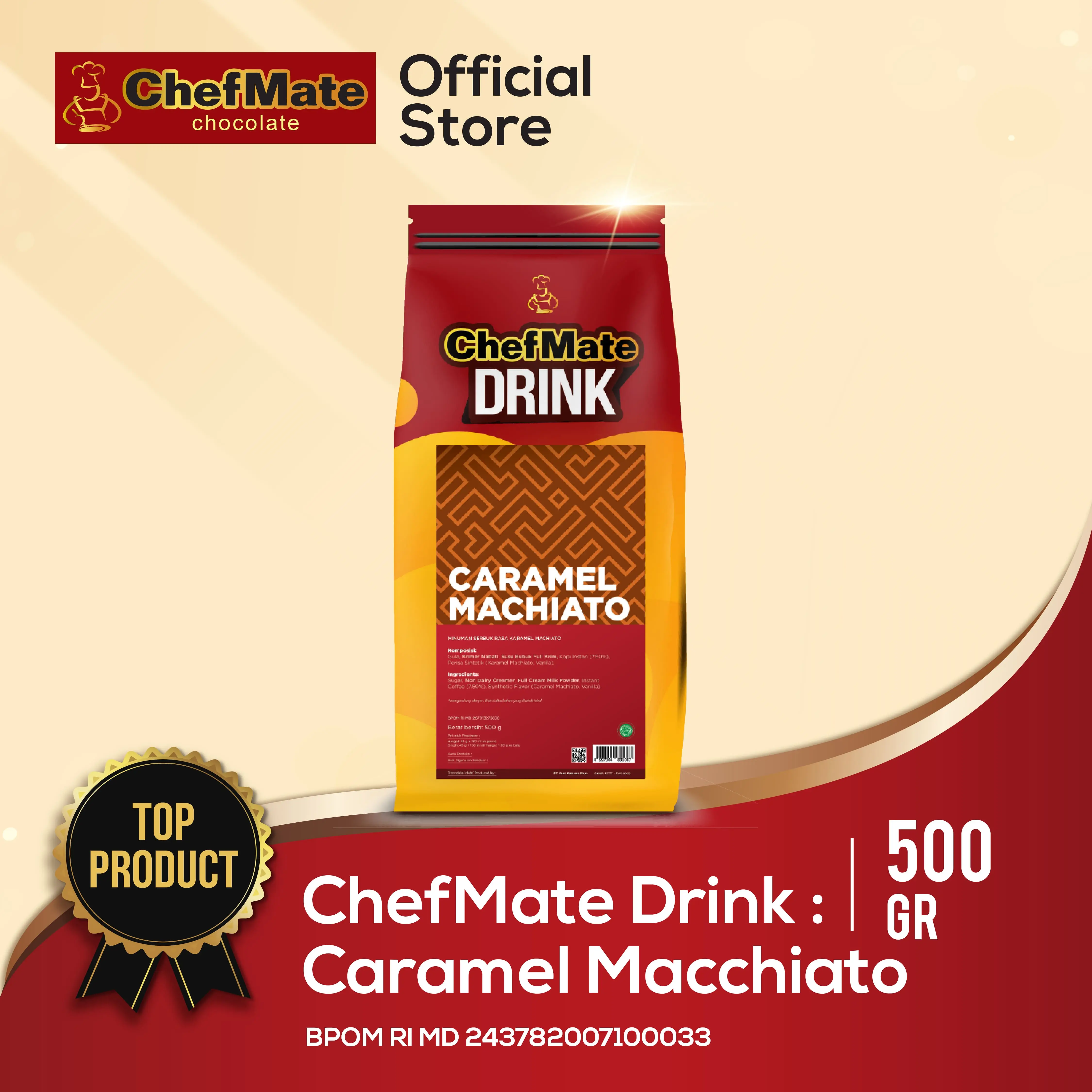 CHEFMATE DRINK CARAMEL MACHIATO 500 GR
