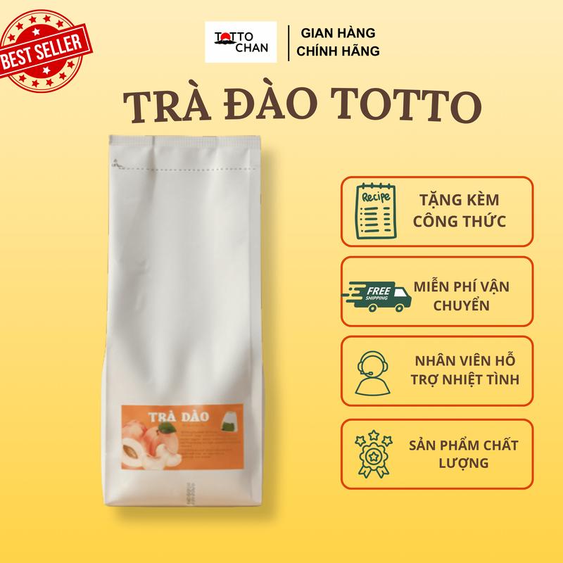  Trà Đào Totto Trà Đào Túi Lọc Tiện Lợi Hương Đào Tự Nhiên Chuẩn Cốt Pha Trà Trái Cây – Nguyên Liệu Pha Chế Totto Chan - Gói 200gr 
