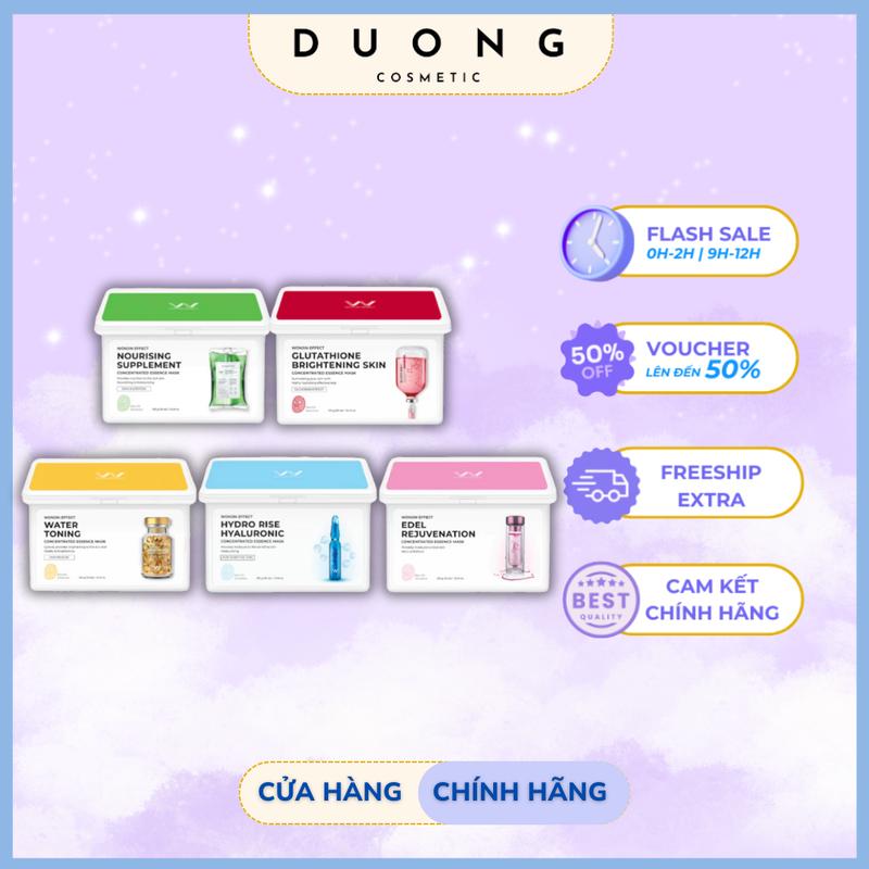 [1] [350g] Hộp 30 miếng mặt nạ Wonjin Effect dưỡng da Hàn Quốc cấp ẩm, phục hồi, làm dịu và dưỡng sáng da