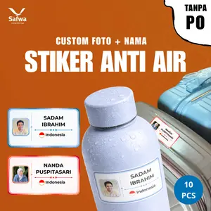 Safwa UV DTF Custom Foto + Nama Anti Air Stiker Koper, Tas, Tumbler Waterproof, Awet & Tidak Luntur Cocok Haji Umroh
