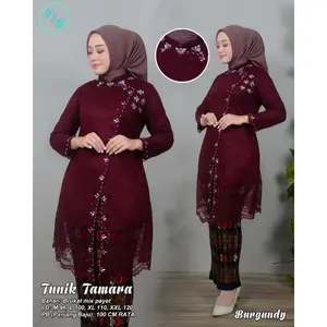 GRATISS HIJAB!! [COD] SET KEBAYA TUNIK BROKAT PAYET JANGGAN TAMARA KEBAYA MODERN/KEBAYA WISUDA/KEBAYA PERNIKAHAN/SERAGAMAN/TERLARIS