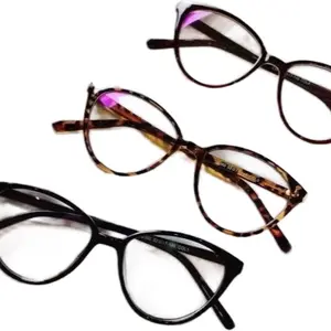 Kacamata Wanita Fashion Korea Import Anti Radiasi Cat Eye Eyeglasses Grosir