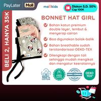 Gambar (BELI 2 HANYA 35K) Malilkids Topi Bayi Reversible Baby Bonnet Hat : Motif Girl - S / 0 - 6 M dari Malilkids Shop Kab. Bandung Barat 1 Tokopedia
