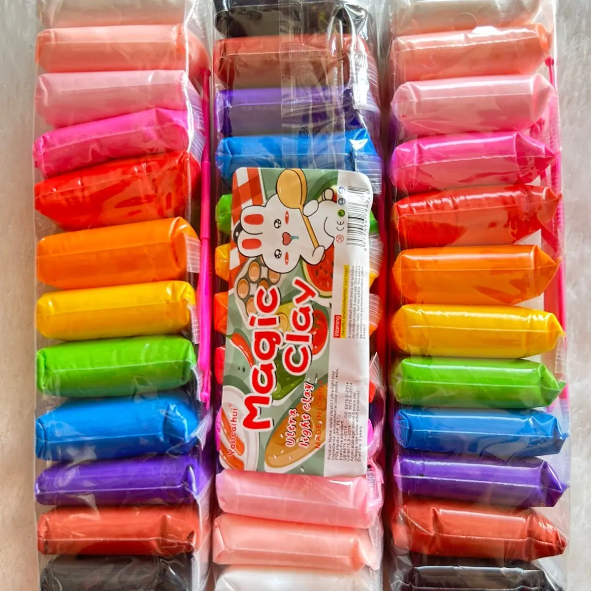 MAINAN CLAY ANAK ISI 12pcs CLAY WARNA MAINAN EDUKASI ANAK Toys
