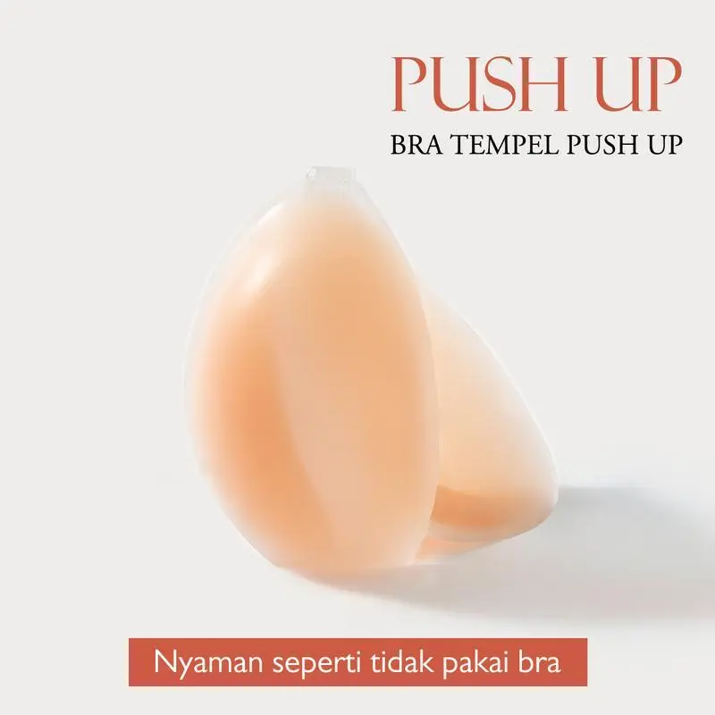 【COD】Bra BH Tempel Premium Invisible Backless Self Adhesive Strapless Bra  Breast Sticker  Up Beha Tempel  Pad dengan Kaitan Tengah cup  bra silicone cup  bra  silikon  tempel