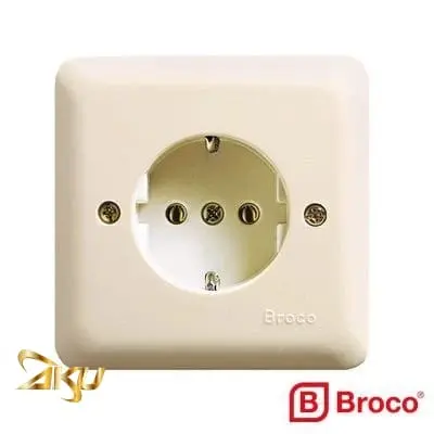 Broco New Gee 5511U Stop Kontak Arde Cream Socket