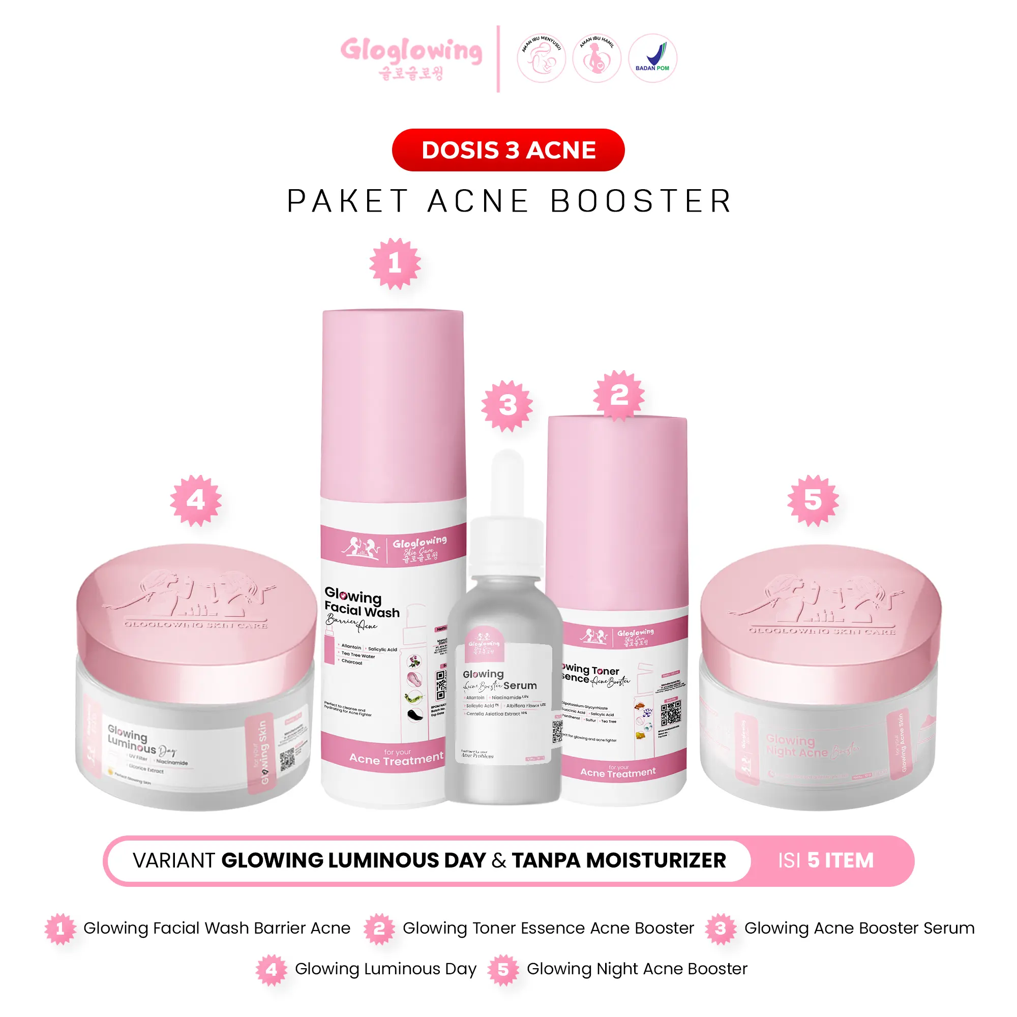 DOSIS 3 ACNE - Paket Acne Booster [for your Acne Treatment]