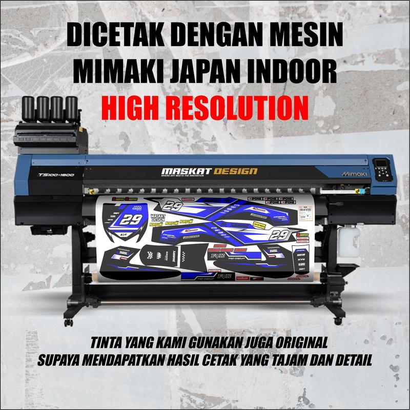 Product Introduction of Sticker Motor RBT/GTX VEGA R New: Modif SUPERMOTO YZ CRF KLX KX KTM RBT GTX - Maskat Design 24.03 Motorcycle Glosy 36