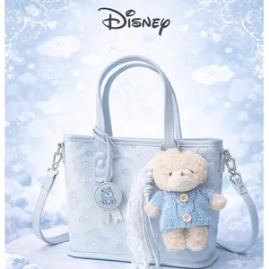 Disney Tas Tote Bag Lotso Disney untuk Wanita dan Gadis Desain Unik Karakter Lucu Cocok Sehari-hari