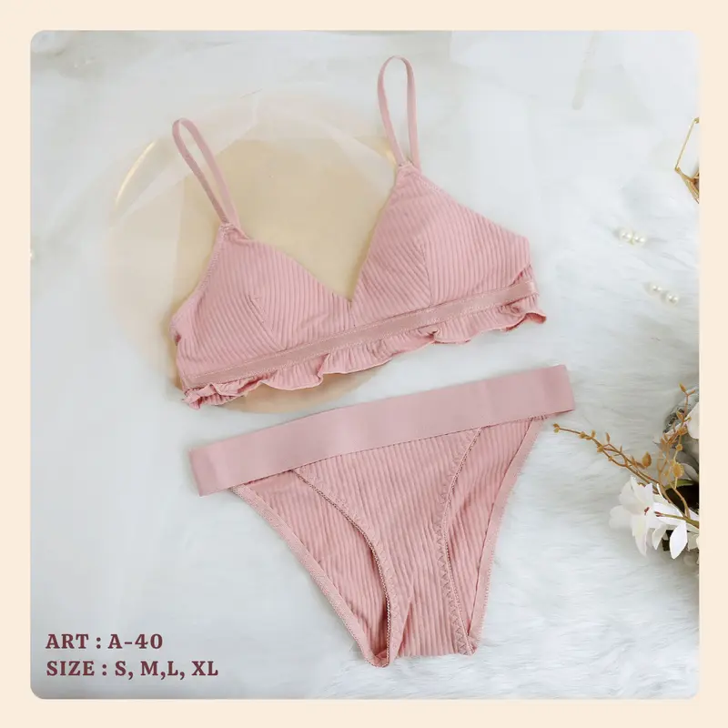 (BRA ONLY) BRA IMPORT WANITA WARNA SOFT KEKINIAN - A40 2